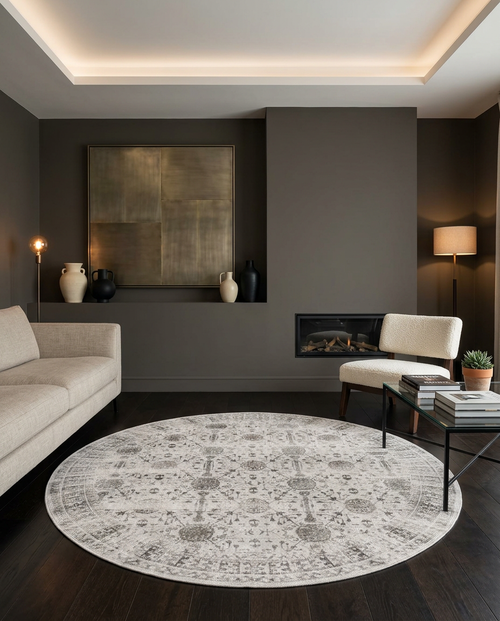 Load image 1 in gallery view. Ash Blossom - Washable Rug - JRN1146