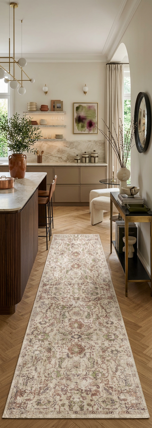 Load image 1 in gallery view. Sandstone Oushak - Washable Rug - JRN1128