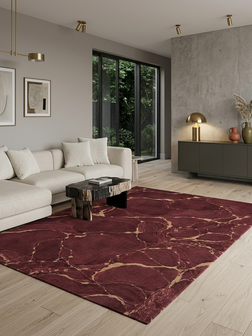Load image 1 in gallery view. Gilded Vein - Washable Rug - JRS40