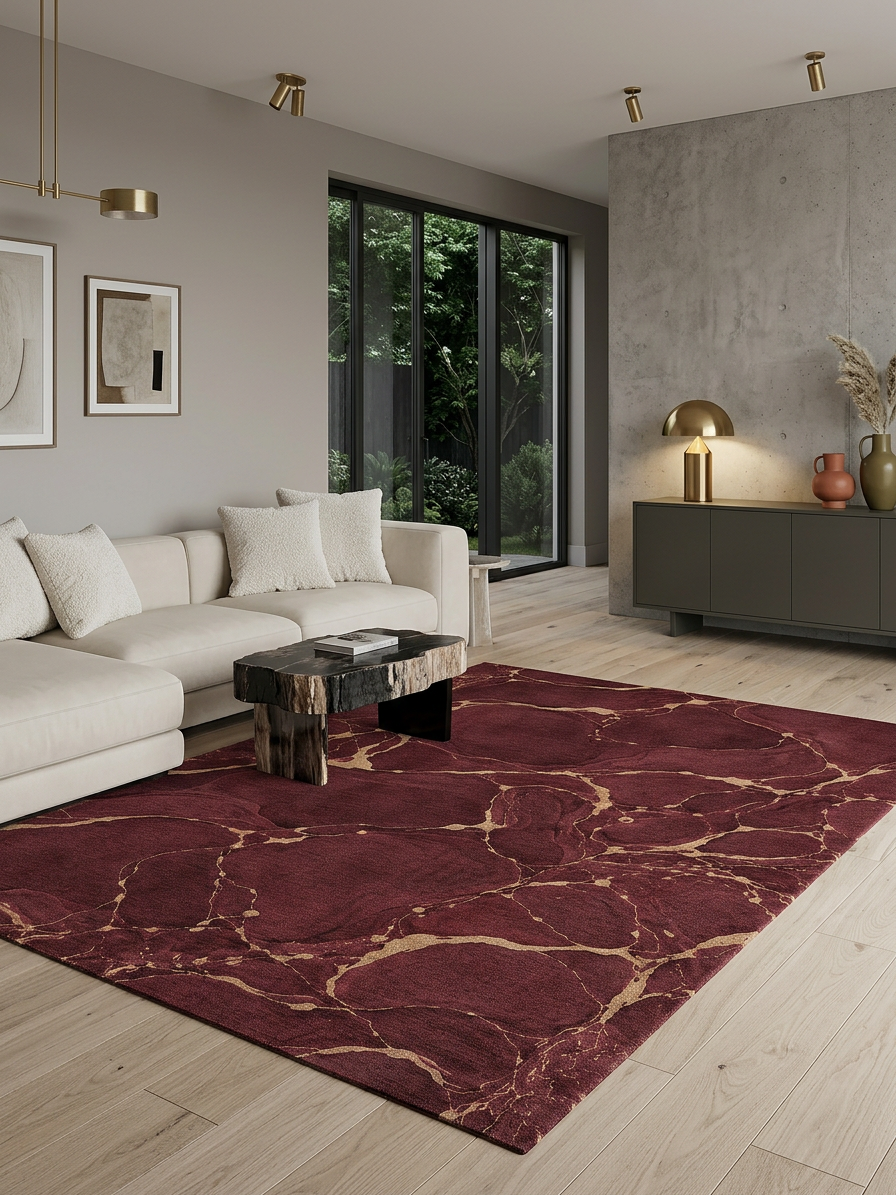 Gilded Vein - Washable Rug - JRS40 (Custom Size)