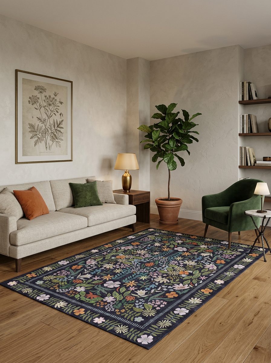 Forest Garden - Washable Rug - JRN1074