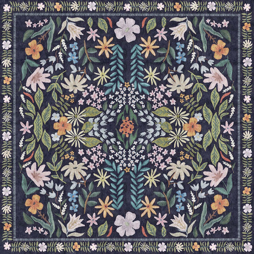 Load image 1 in gallery view. Forest Garden - Washable Rug - JRN1074