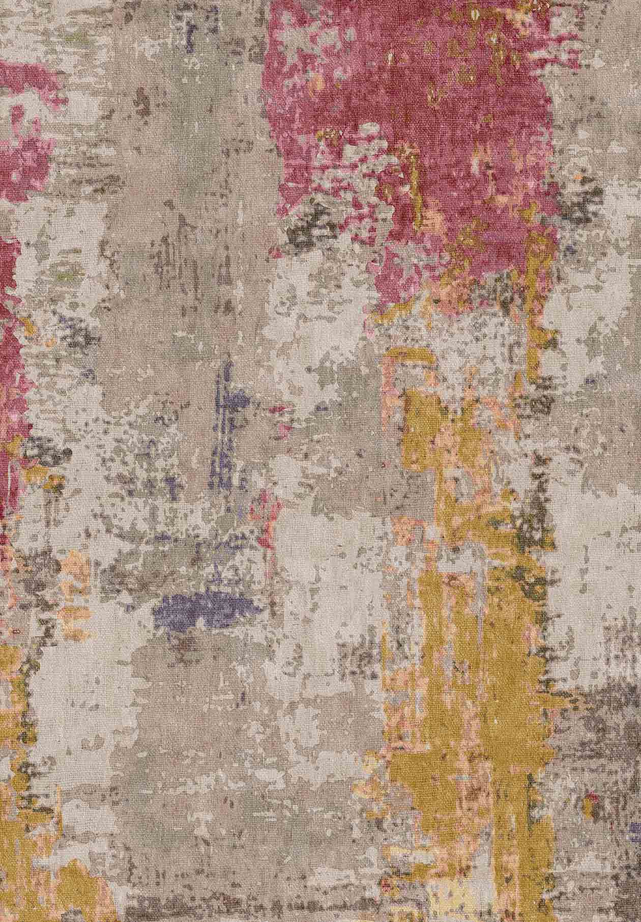 Fuchsia Burst - Washable Rug - JRN1095 (Custom Size)
