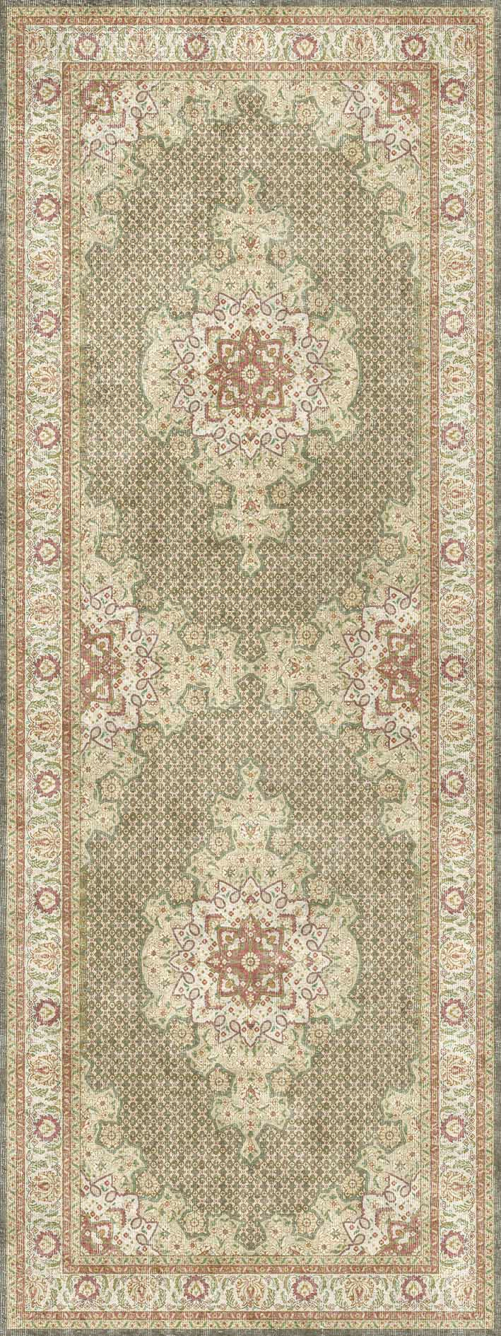Gold Lattice - Washable Rug - JRN1086