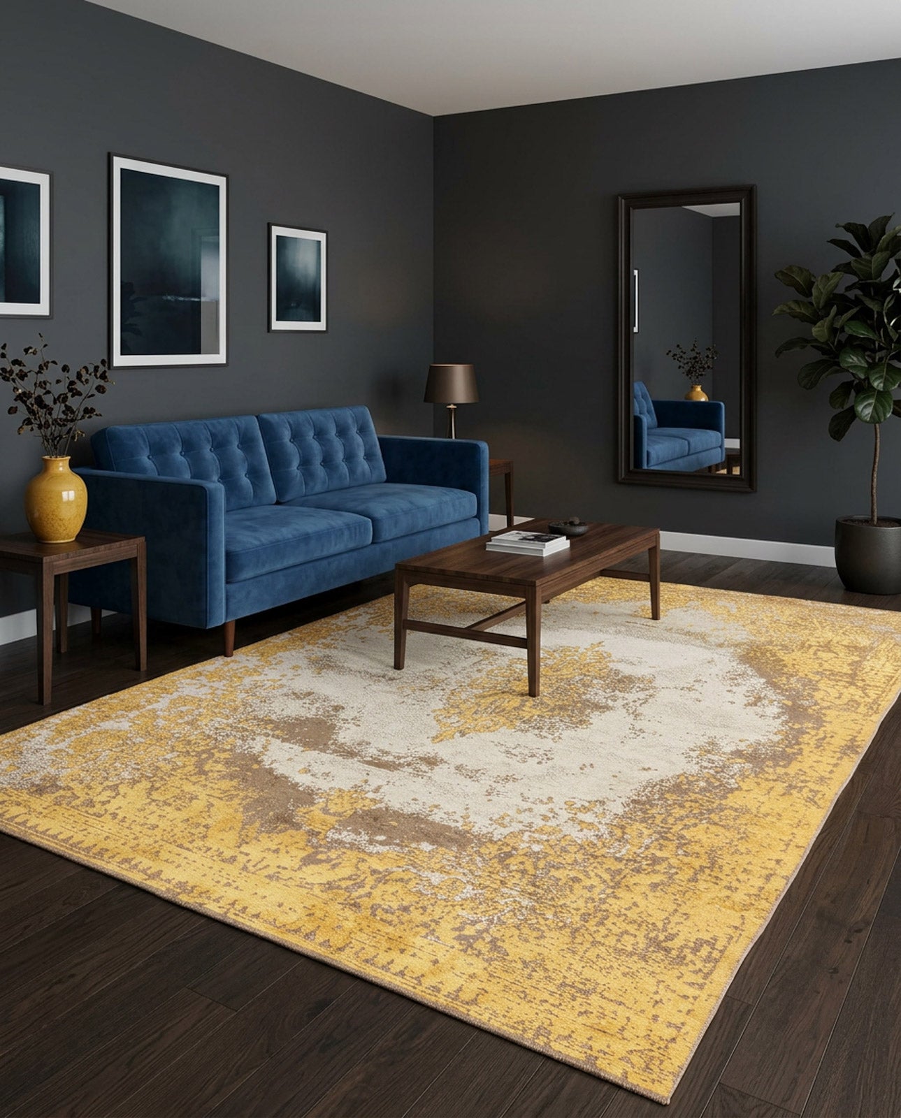 Golden Fade Area Rug APX1922