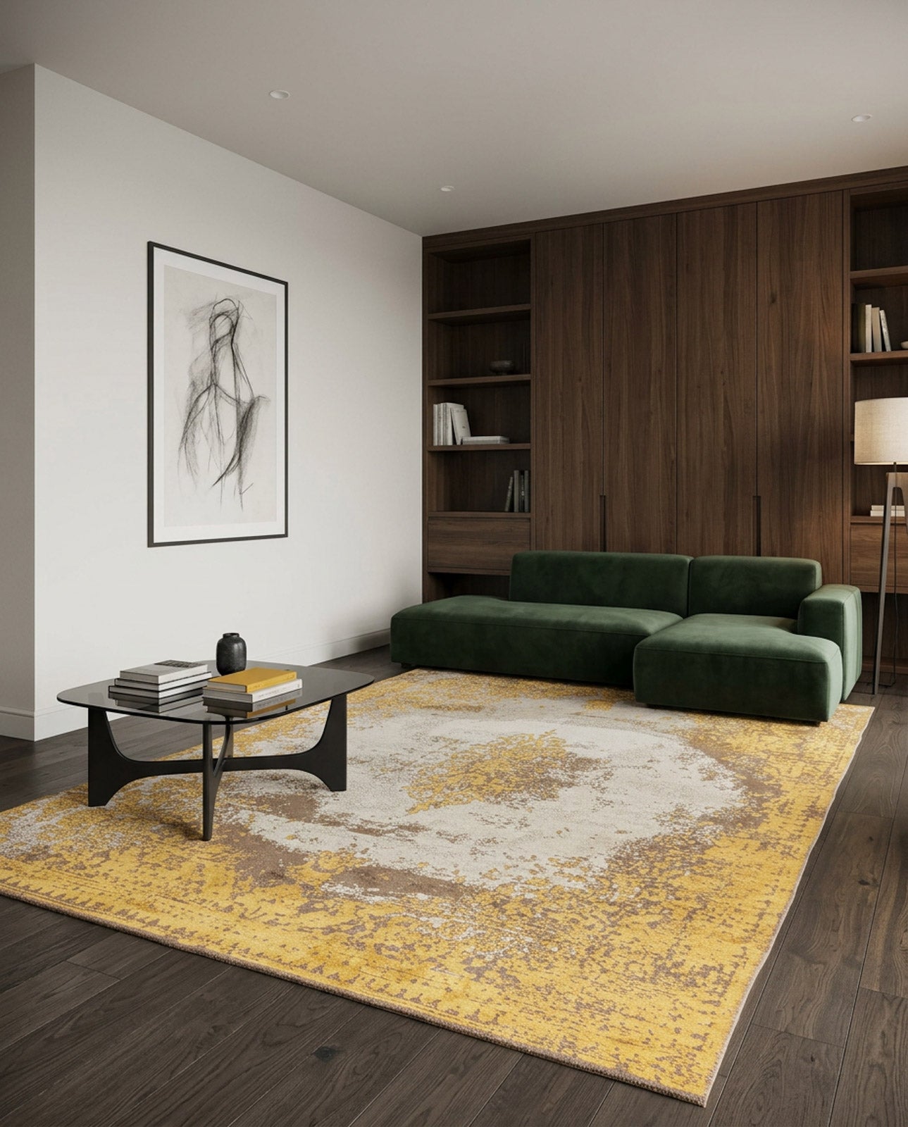 Golden Fade Area Rug APX1922