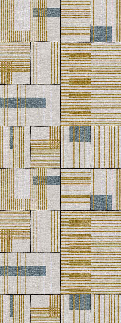 Load image 1 in gallery view. Golden Grid - Washable Rug - JRN1050