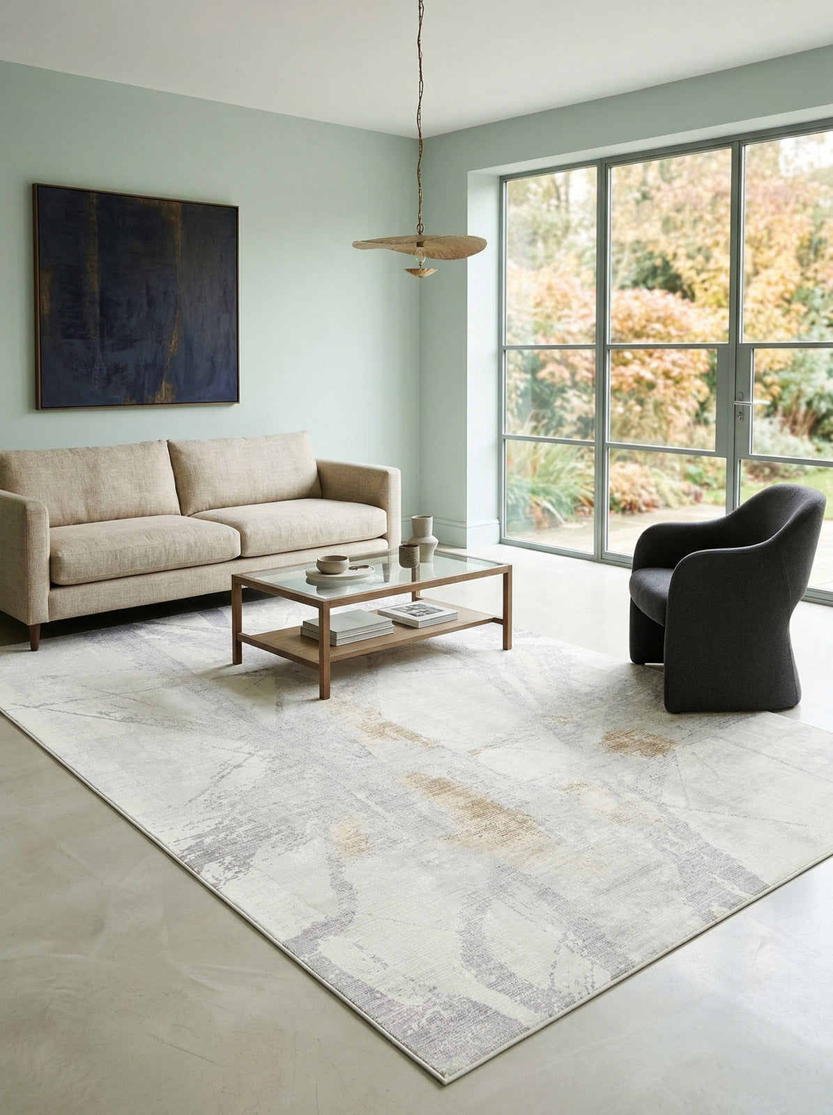 Golden Pillar - Area Rug - PLM8