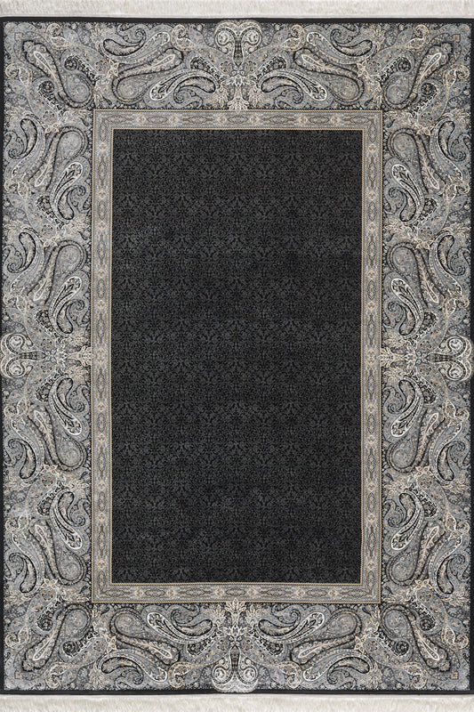 Türkischer Mirage-Teppich mit Medaillon aus Seide – Obisidan – 1168D