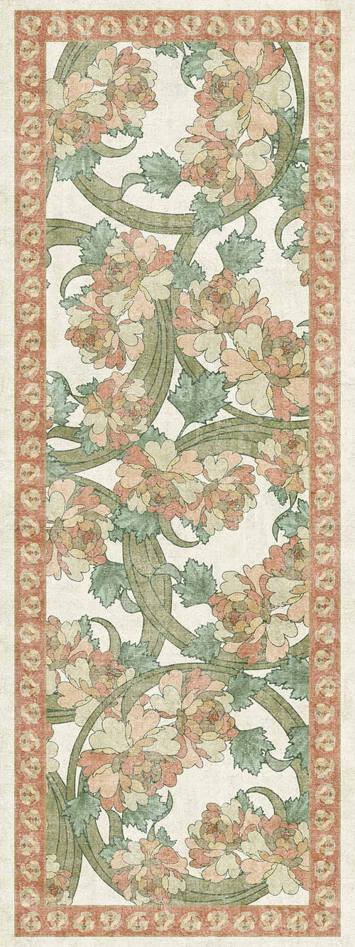 Load image 1 in gallery view. Ivory Bouquet - Washable Rug - JRN1043
