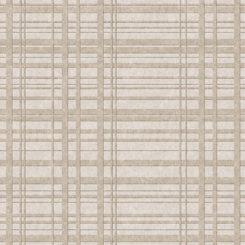 Load image 1 in gallery view. Ivory Plaid - Washable Rug - JRN1097