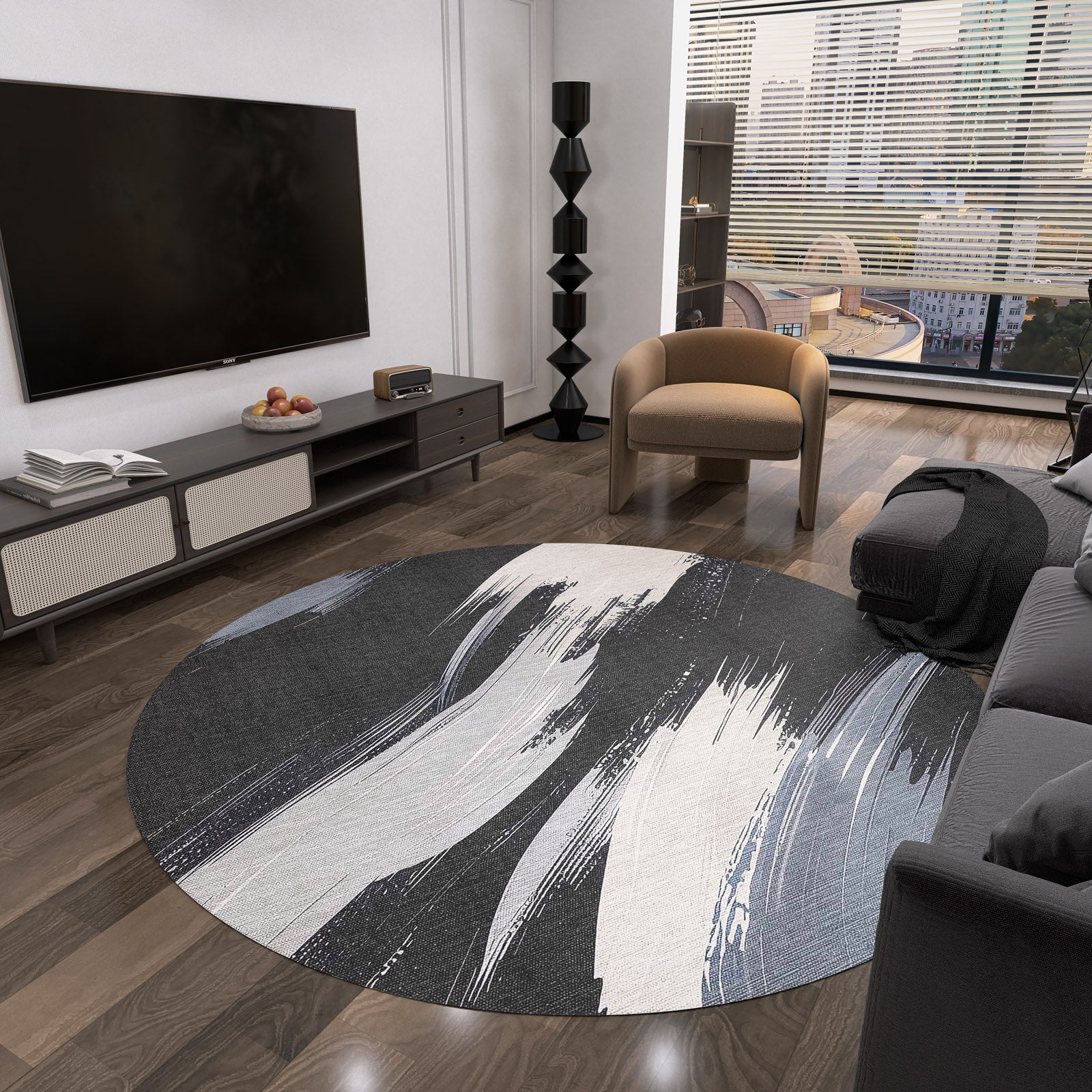 Shadow Flow - Washable Rug - JRS011