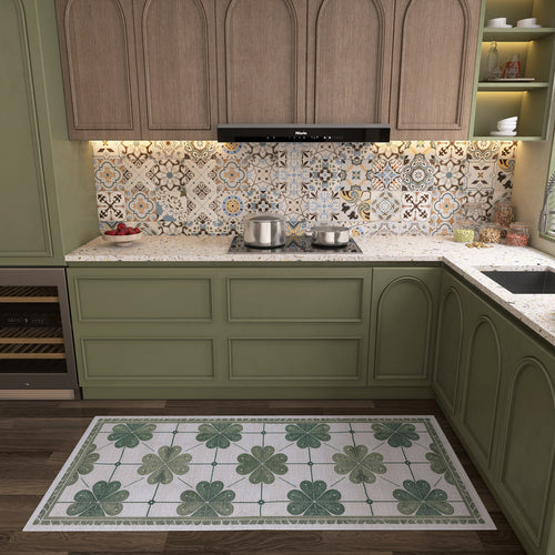 Load image 1 in gallery view. Emerald Charm - Washable Rug - JRS013 (Custom Size)
