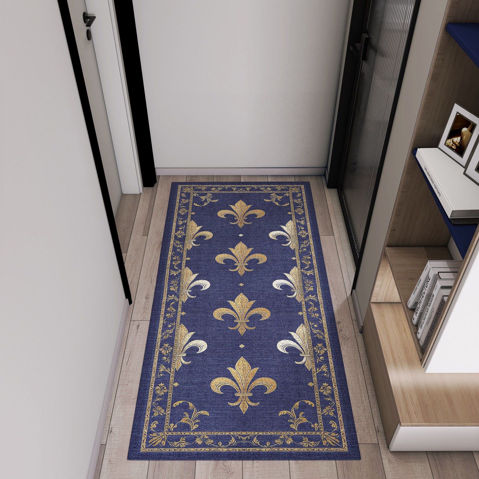 Royal Fleur - Washable Rug - JRS016 (Custom Size)