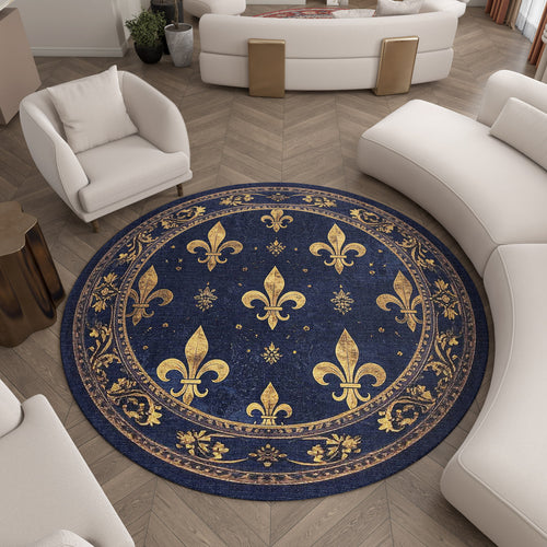 Load image 1 in gallery view. Midnight Fleur - Washable Rug - JRS017 (Custom Size)