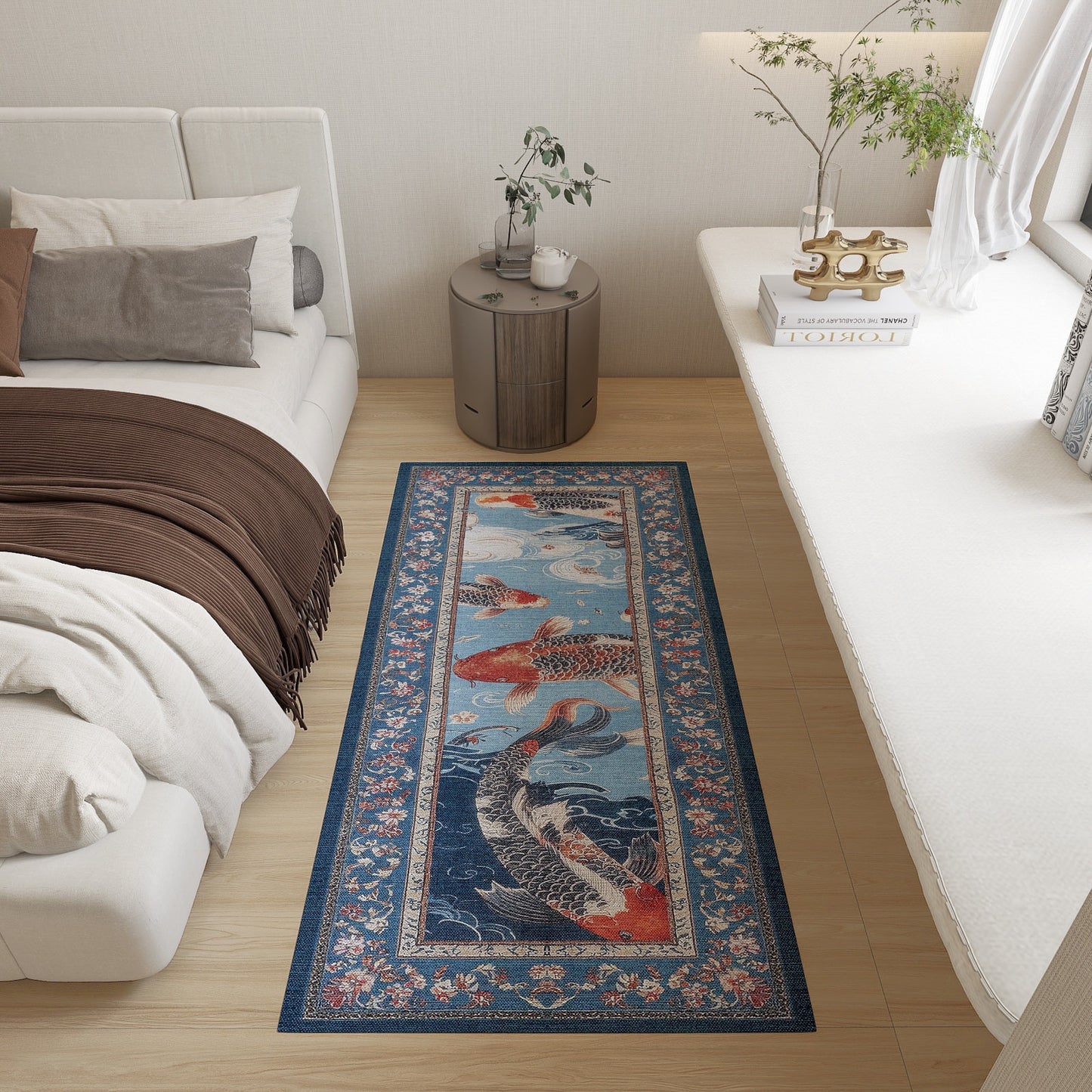 Aged Serenity - Waschbarer Teppich - JRN51 