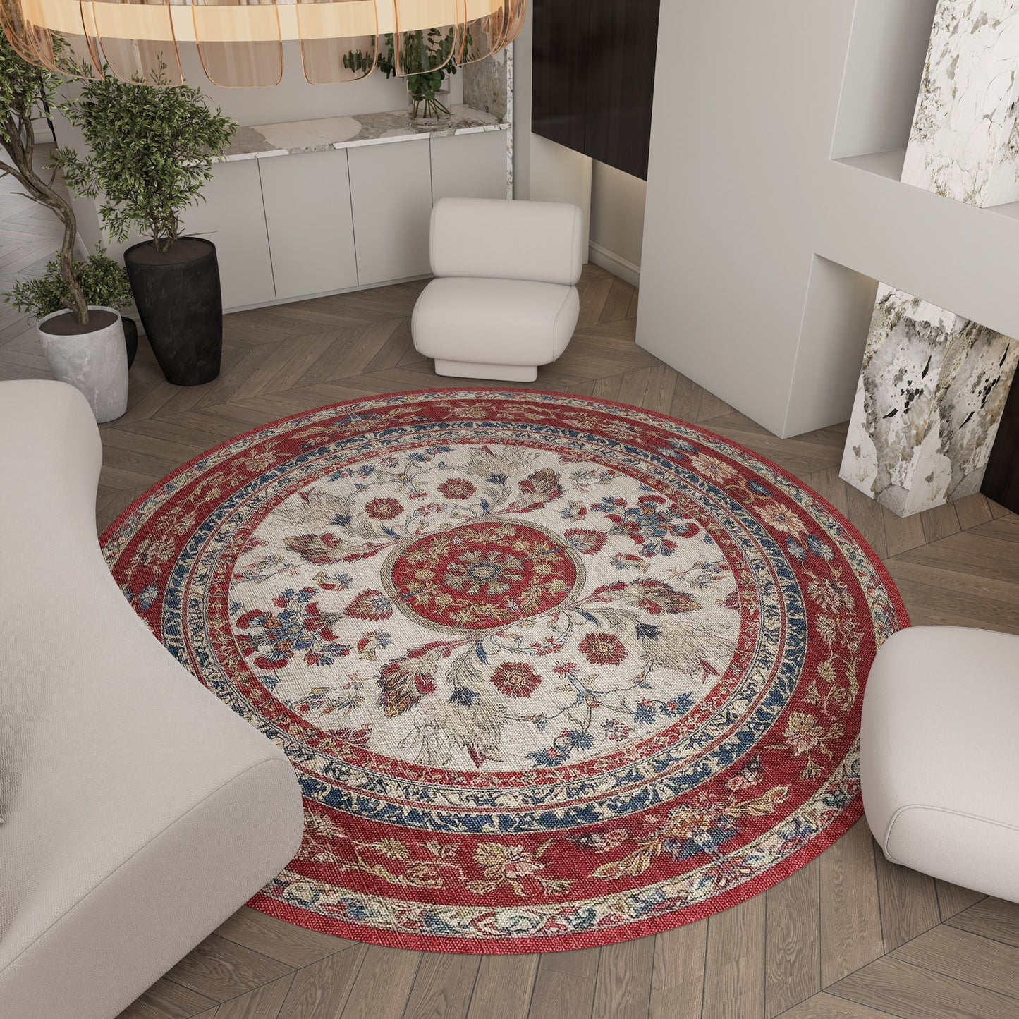 Imperial Rose - Washable Rug - JRS023