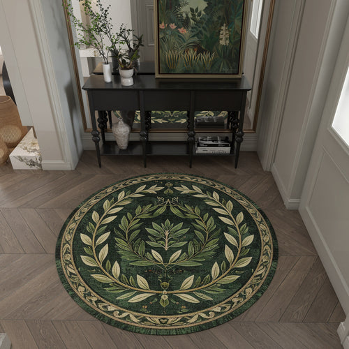 Load image 1 in gallery view. Laurel Crown - Washable Rug - JRS024