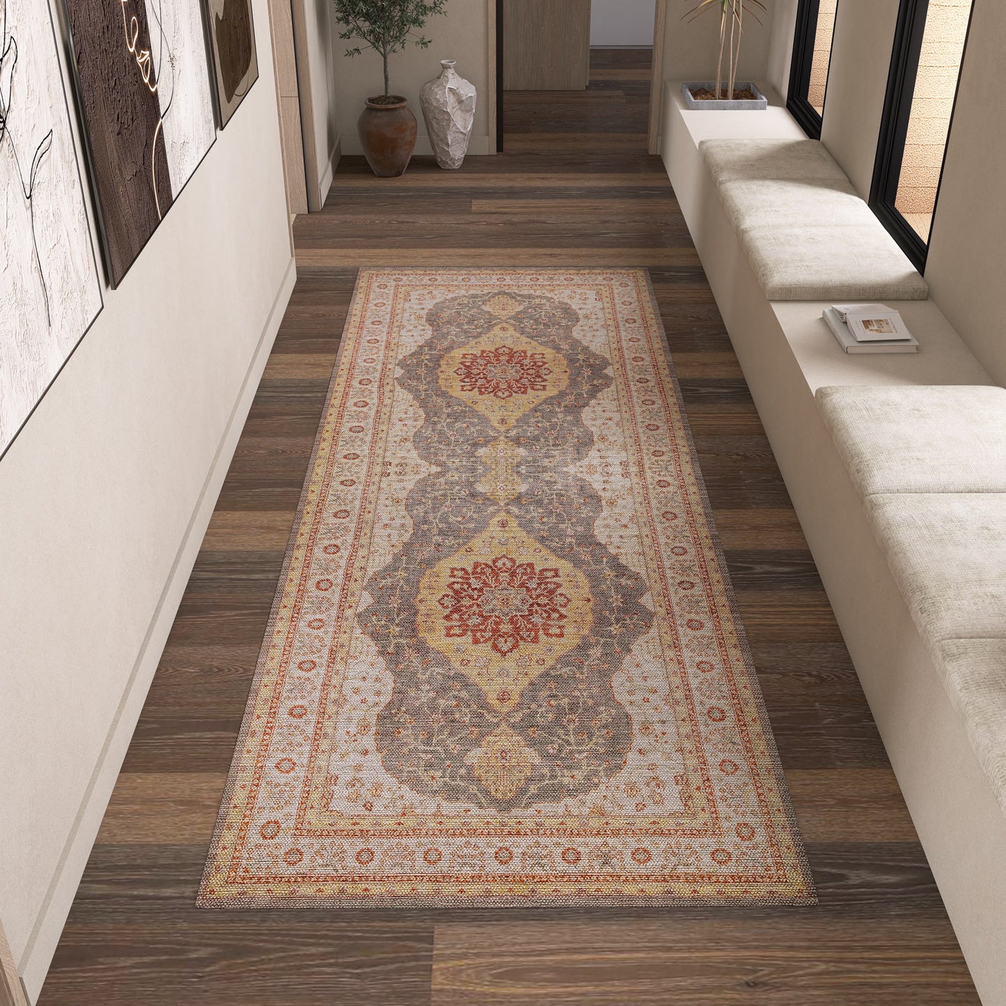 Amber Stone - Washable Rug - JRS026