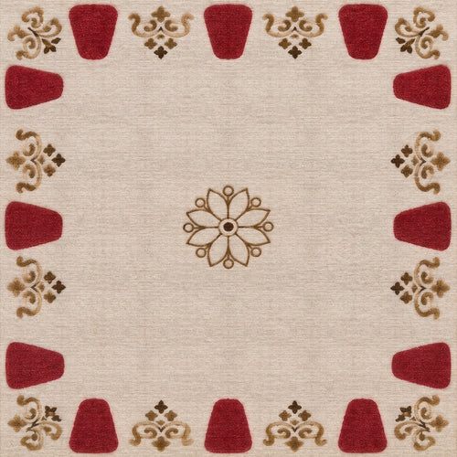 Load image 1 in gallery view. Ruby Frame - Washable Rug - JRS30