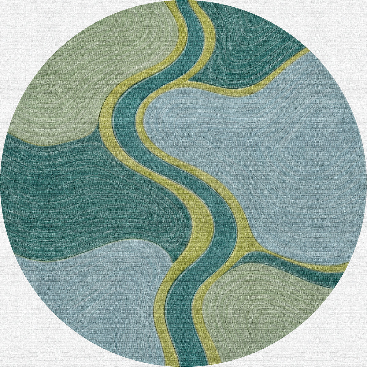 Slow Current - Washable Rug - JRS34