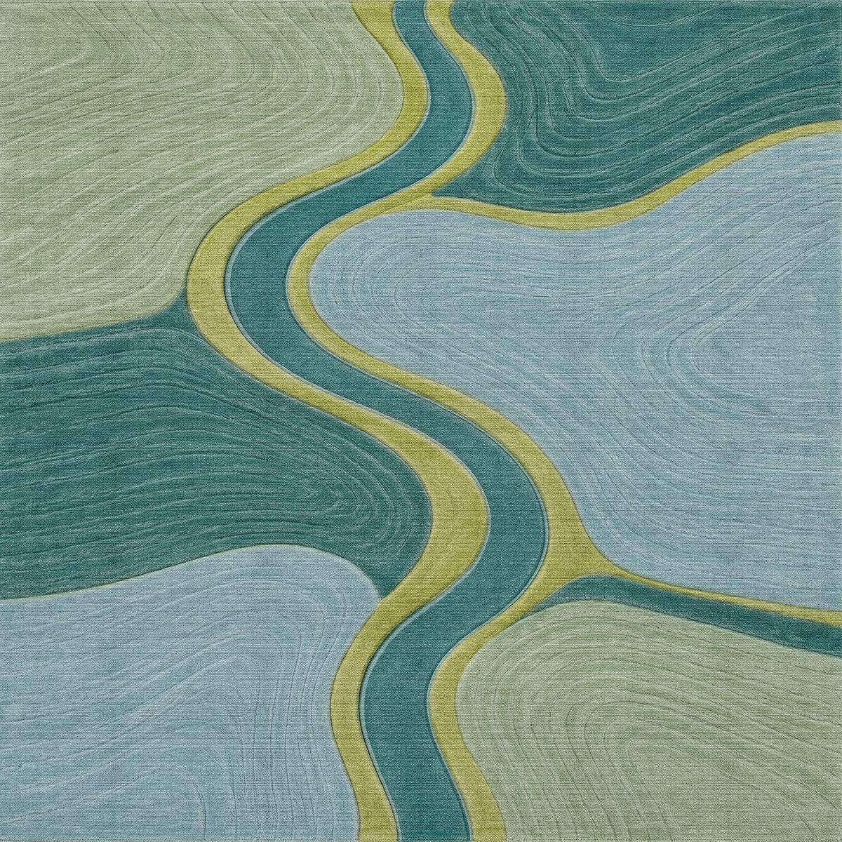 Slow Current - Washable Rug - JRS34