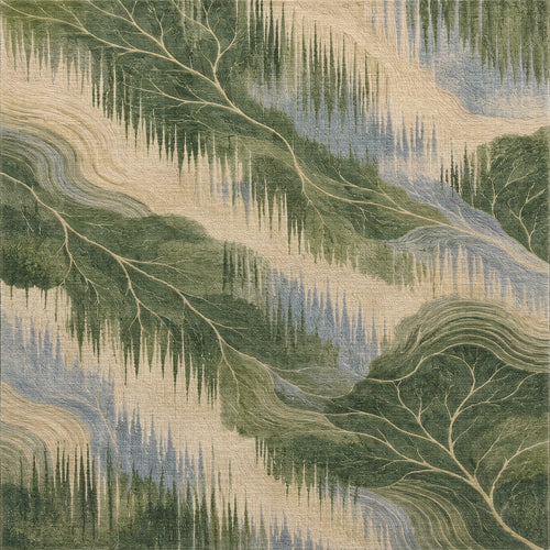 Load image 1 in gallery view. Verdant Trace - Washable Rug - JRS35