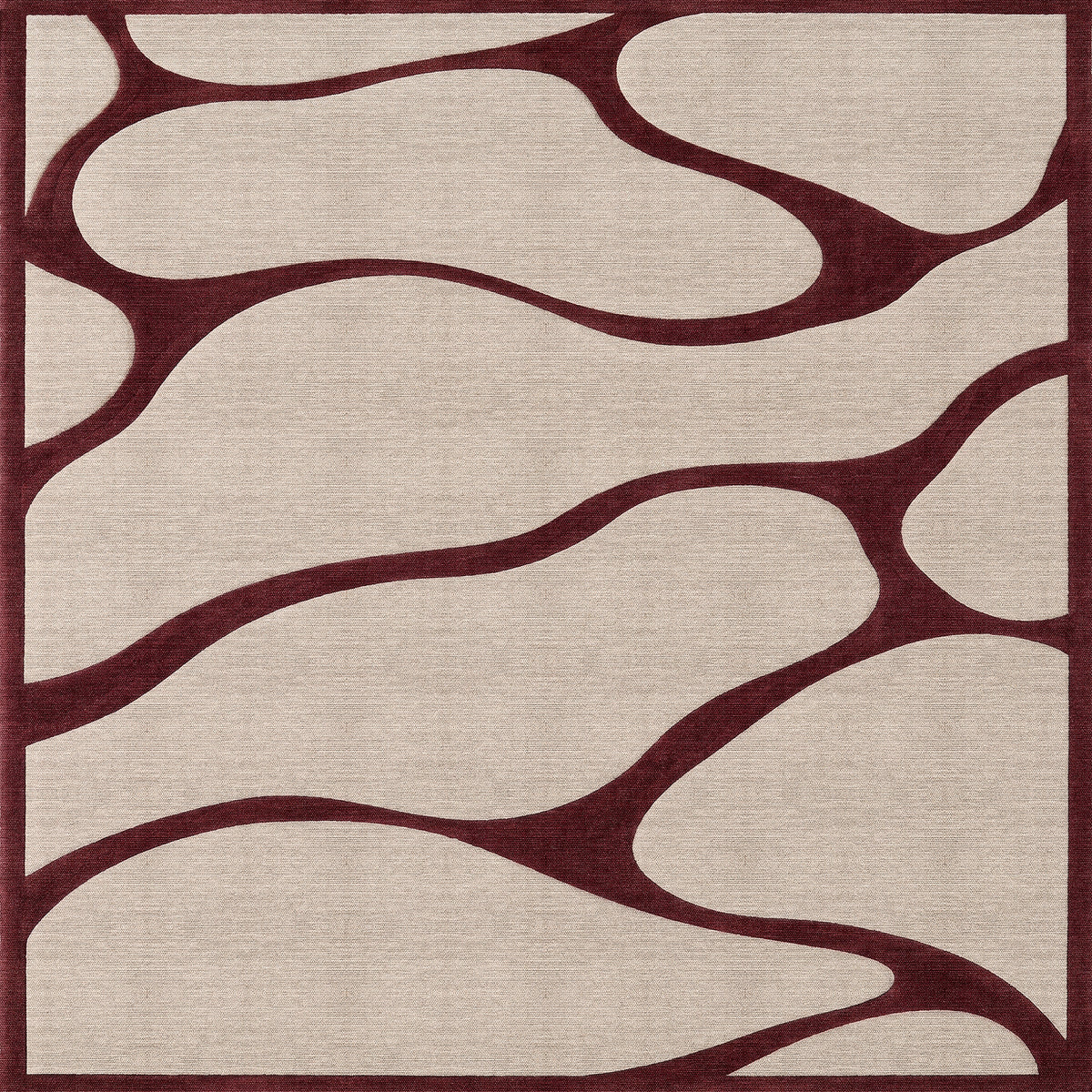 Red Thread - Washable Rug - JRS38