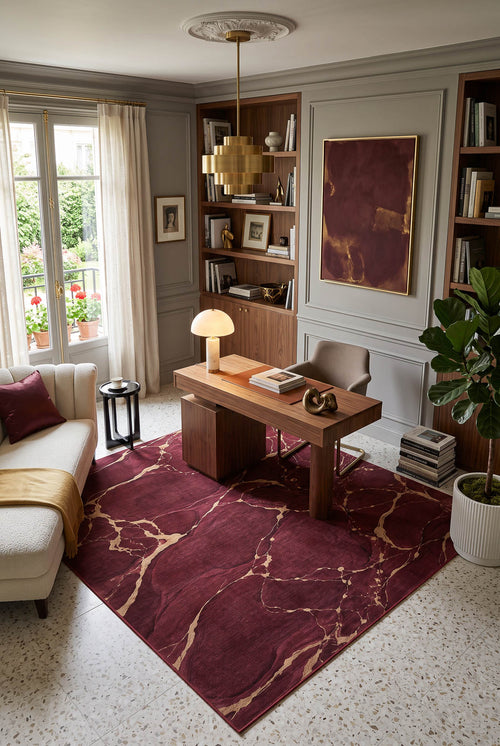 Load image 1 in gallery view. Gilded Vein - Washable Rug - JRS40