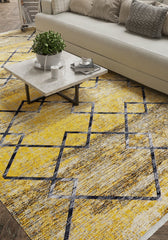 Crossed Connections - Washable Rug - JR1181