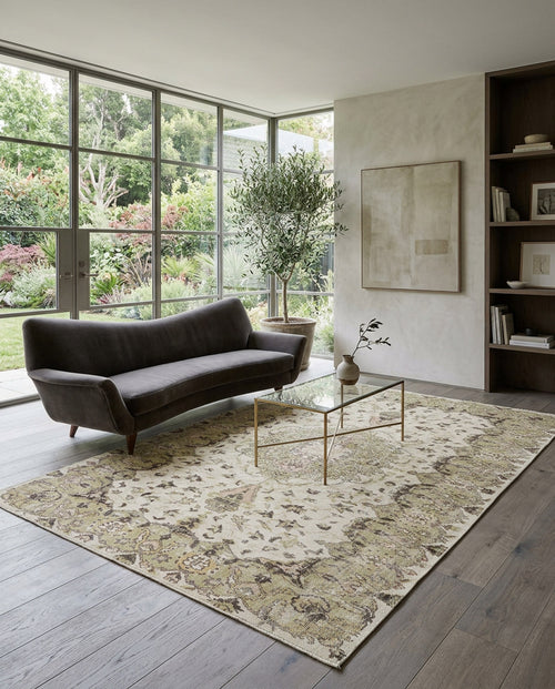 Load image 1 in gallery view. Kaugila - Vintage Medallion Rug - 5'9 X 9'0
