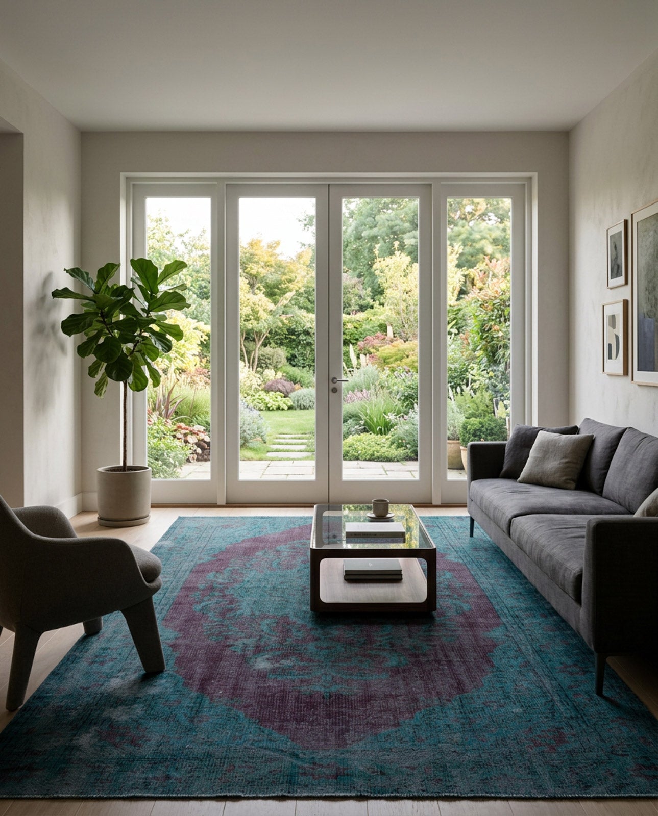 Kerona - Vintage Medallion Rug - 5'6 X 9'8