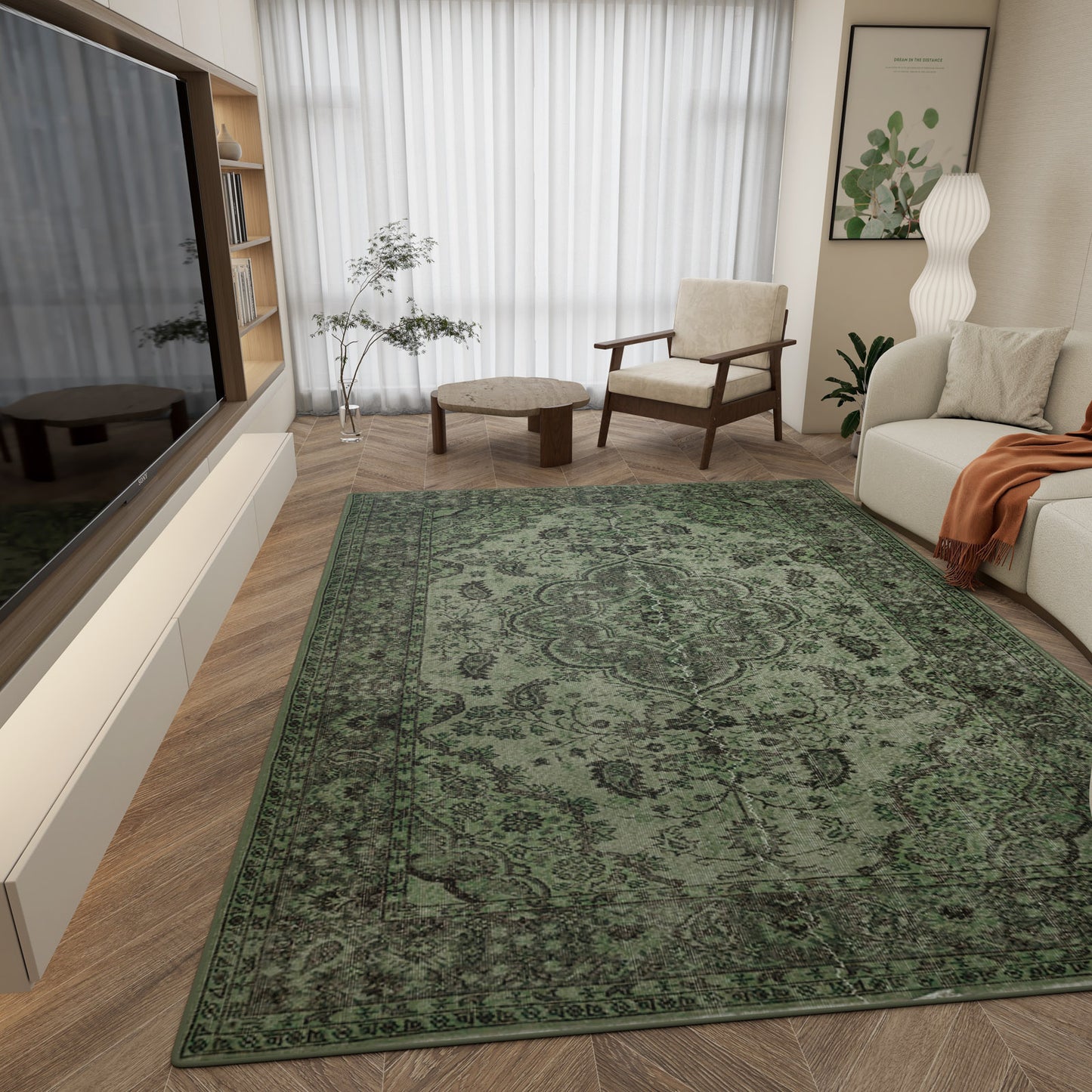 Royal Vinework - Washable Rug - JRN1009 (Custom Size)