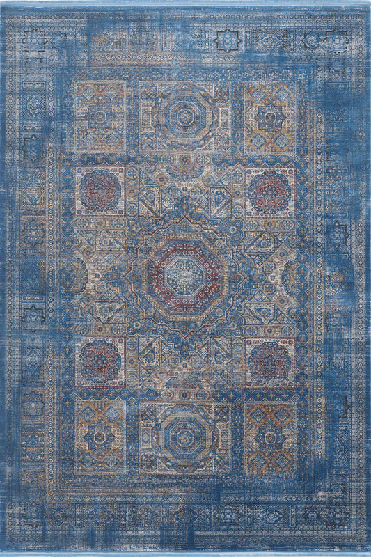 Türkischer Teppich „Hidden Treasures“ – Azurblau – 2223B