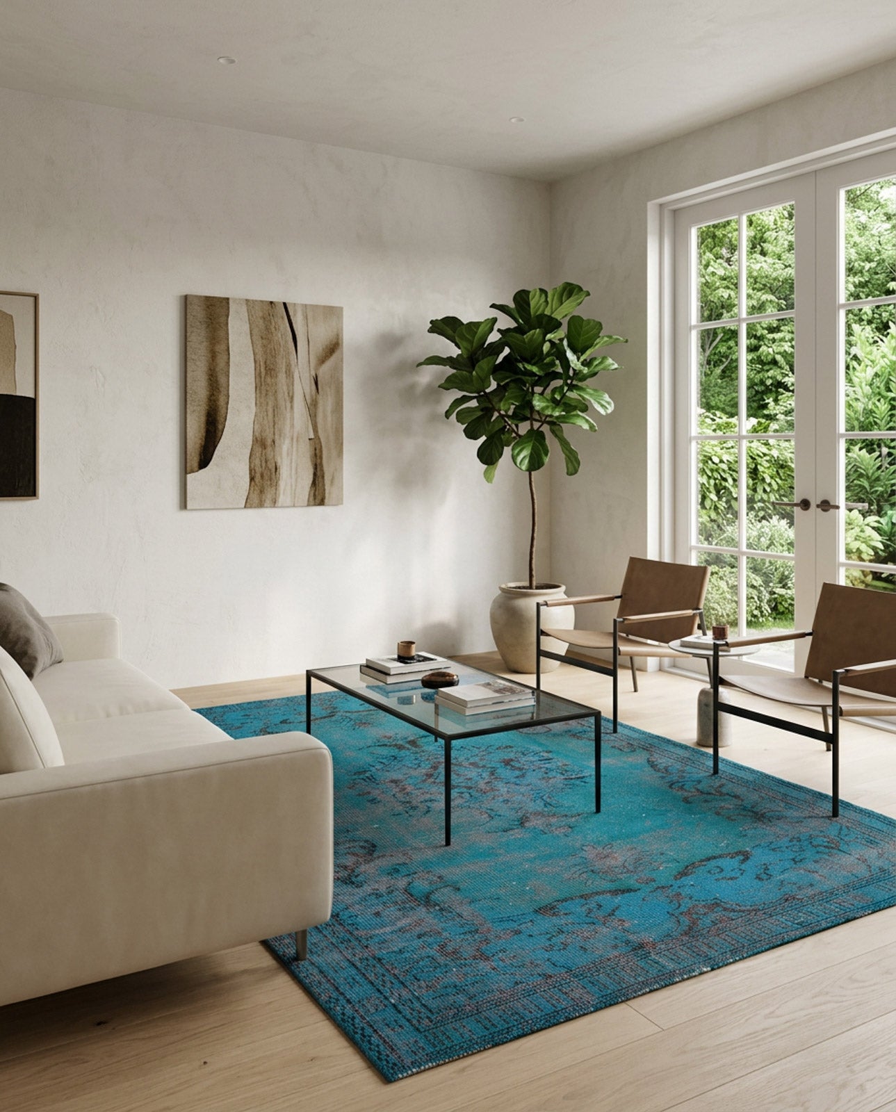 Mamuna - Vintage Distressed Rug - 5'2 X 8'2