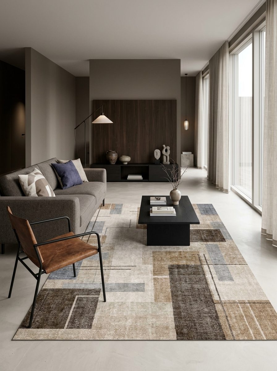 Metro Block - Washable Rug - JRN1053