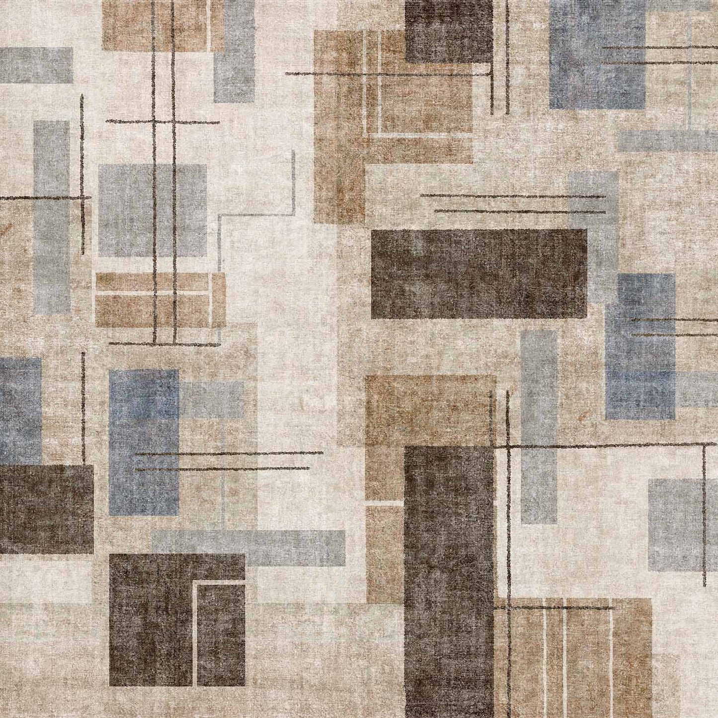 Metro Block - Washable Rug - JRN1053