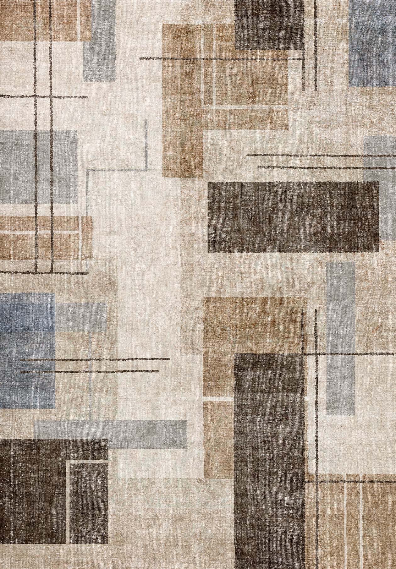 Metro Block - Washable Rug - JRN1053