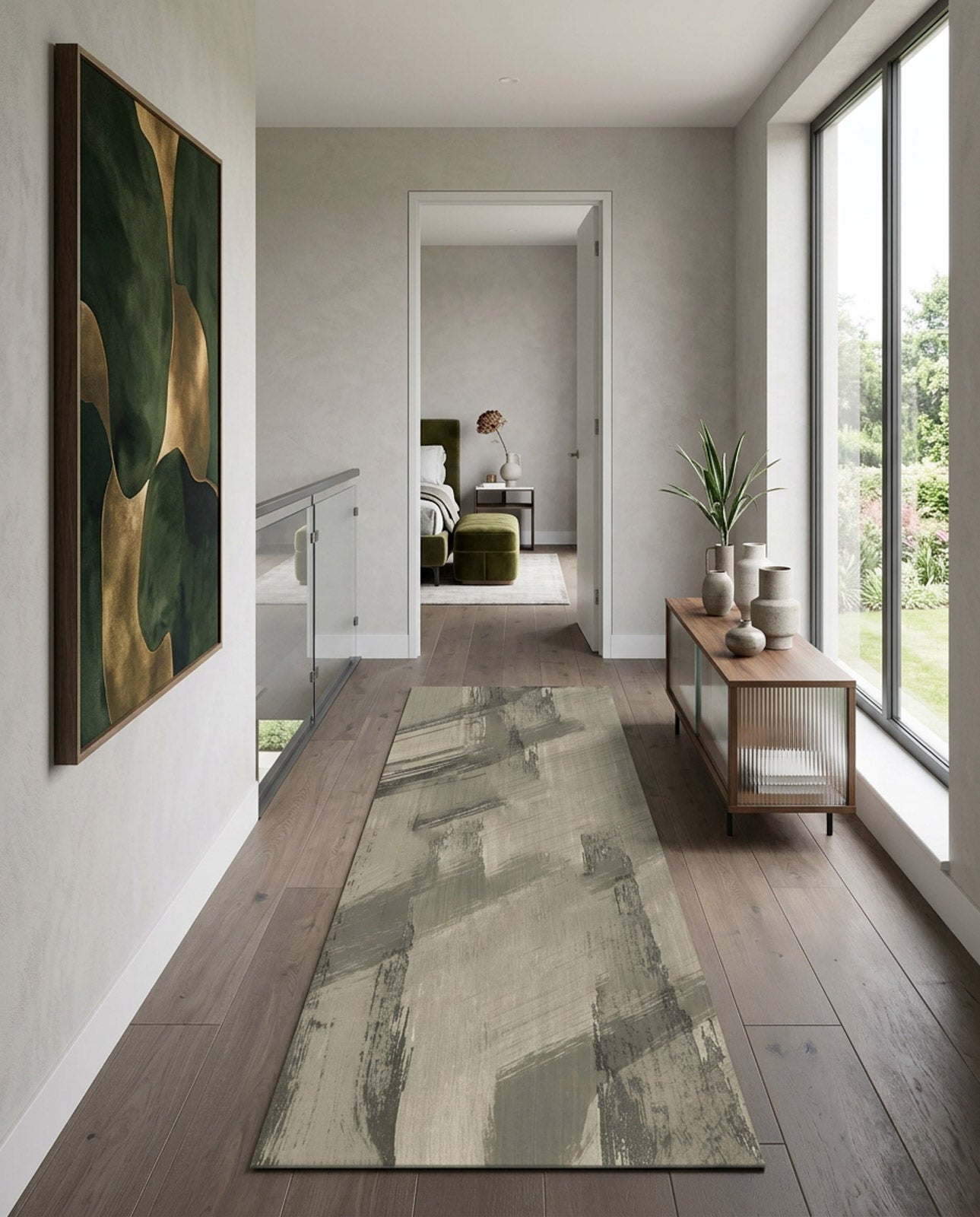 Misty Brush - Washable Rug - JRN1067 (Custom Size)