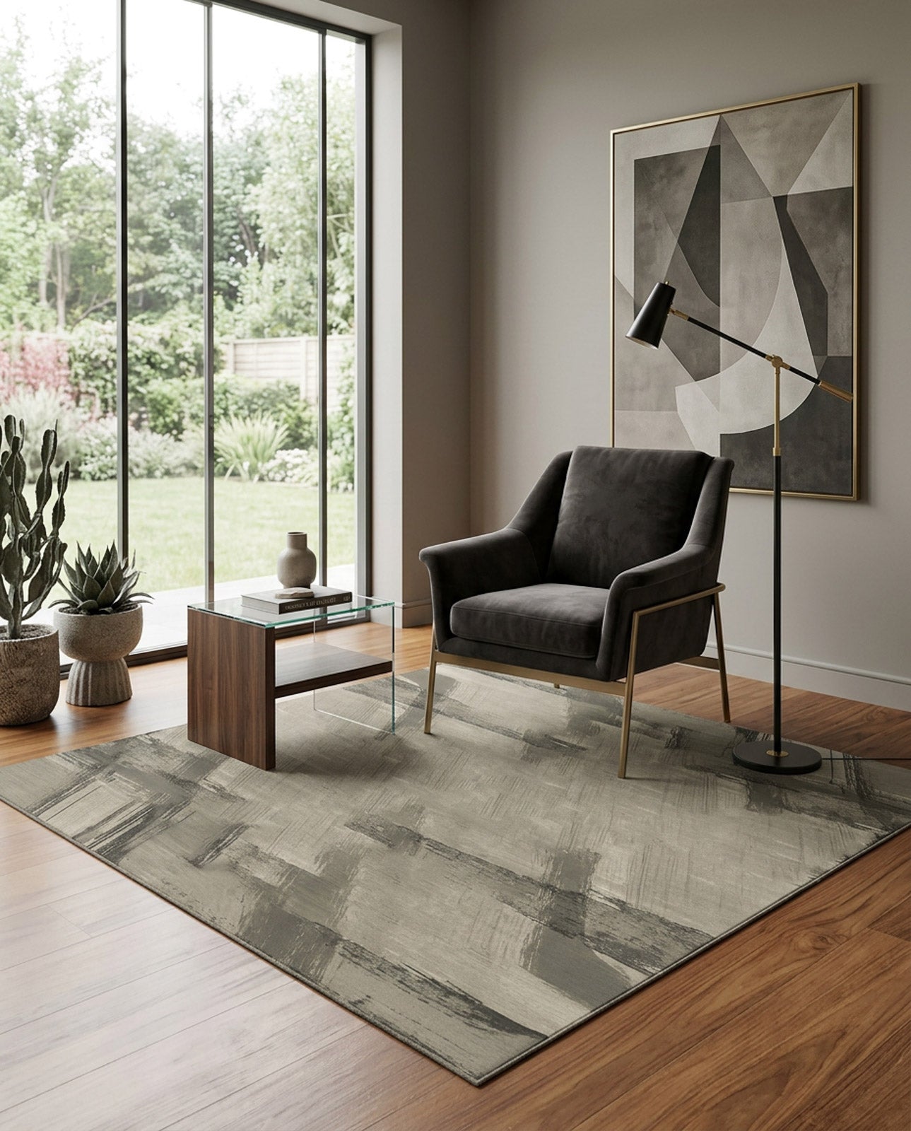 Misty Brush - Washable Rug - JRN1067