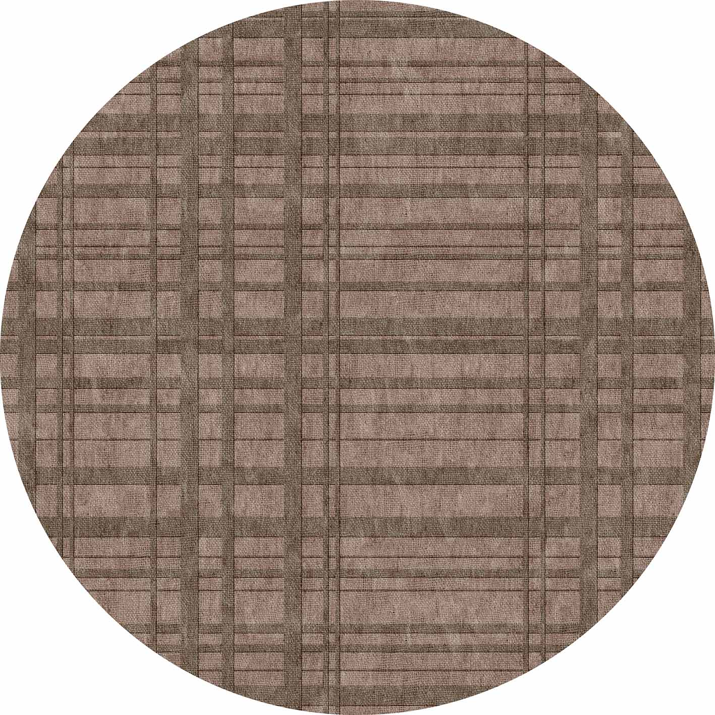 Mocha Plaid - Washable Rug - JRN1096