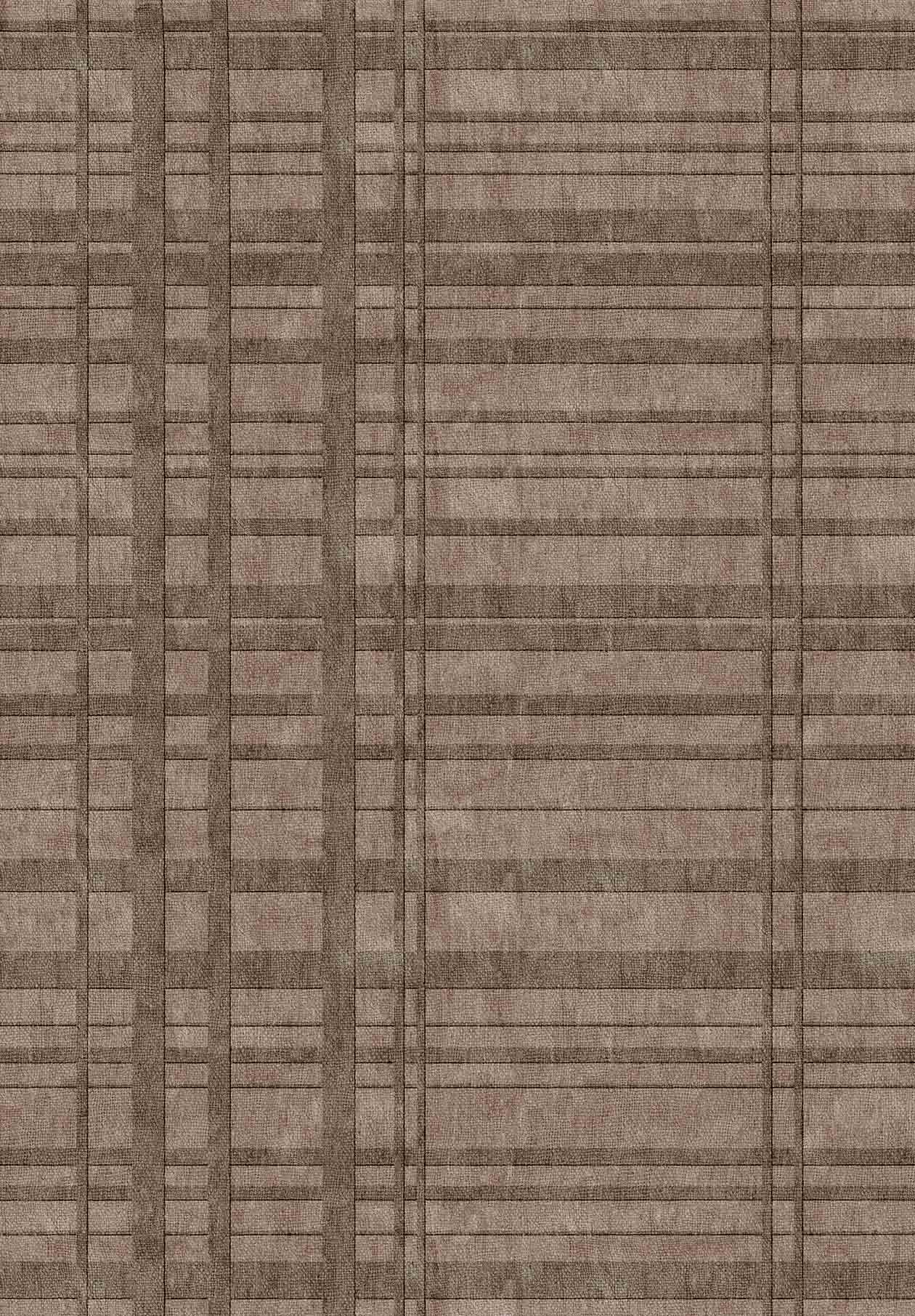 Mocha Plaid - Washable Rug - JRN1096