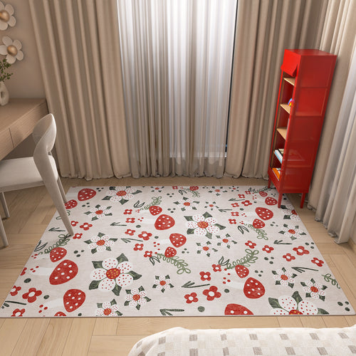 Load image 1 in gallery view. Mushroom Garden - Washable Kids Rug - JRN1102 (Custom Size)