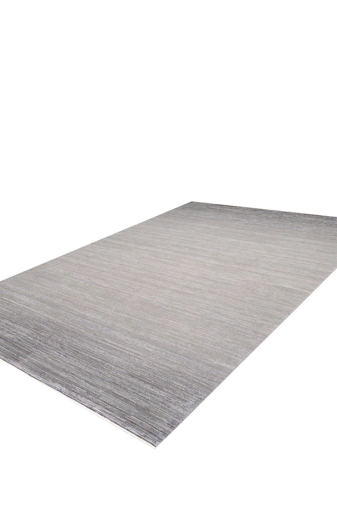 The Muted Palette Grey Ombre Rug - EW2636 is a large, rectangular, machine-made rug in gray tones featuring a subtle gradient pattern, shown here on a white background.