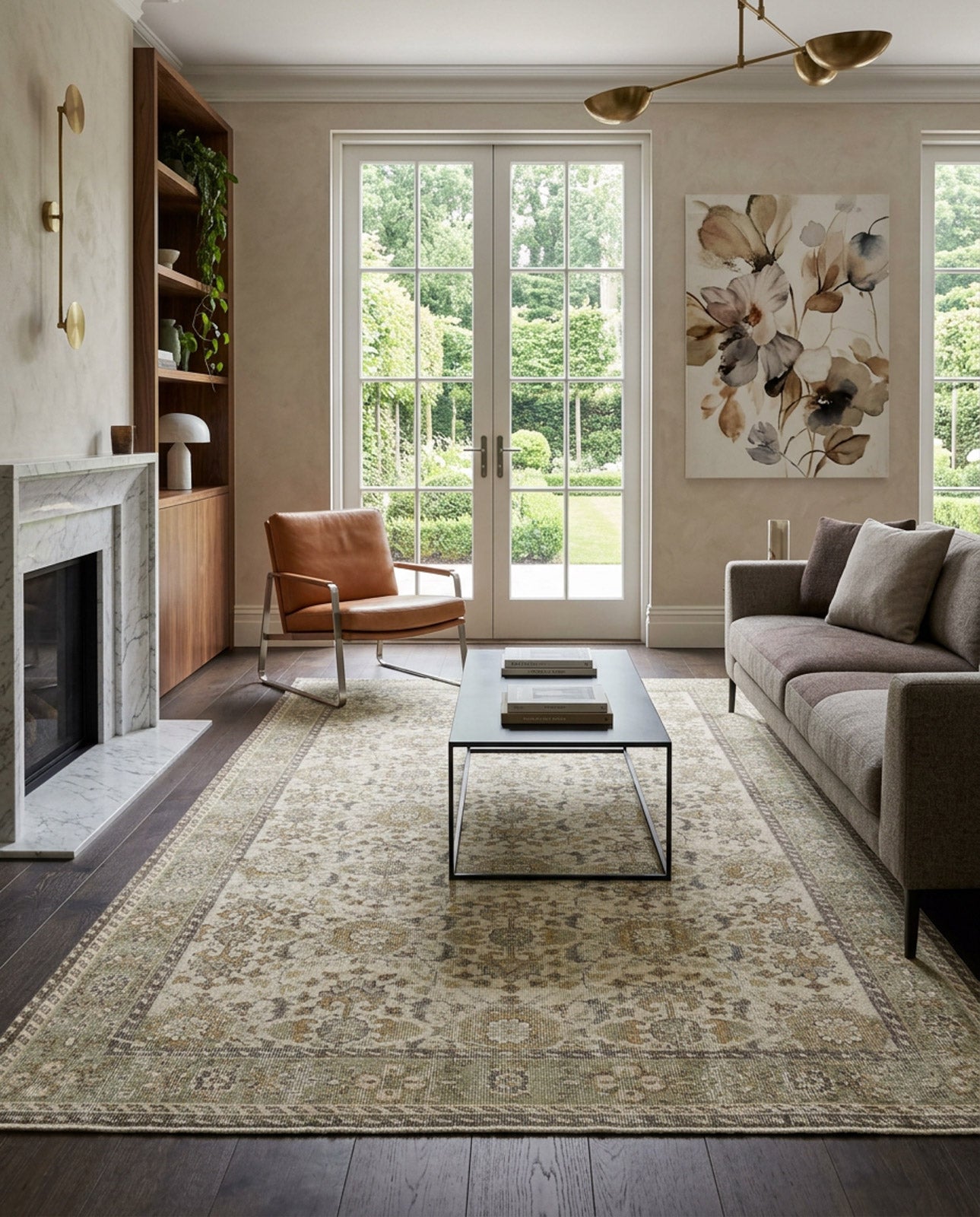 Nizora - Vintage Floral Rug - 6'1 X 10'0