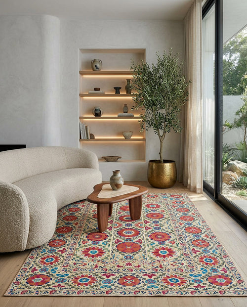 Load image 1 in gallery view. Orient Bloom - Washable Rug - JRN1029 (Custom Size)