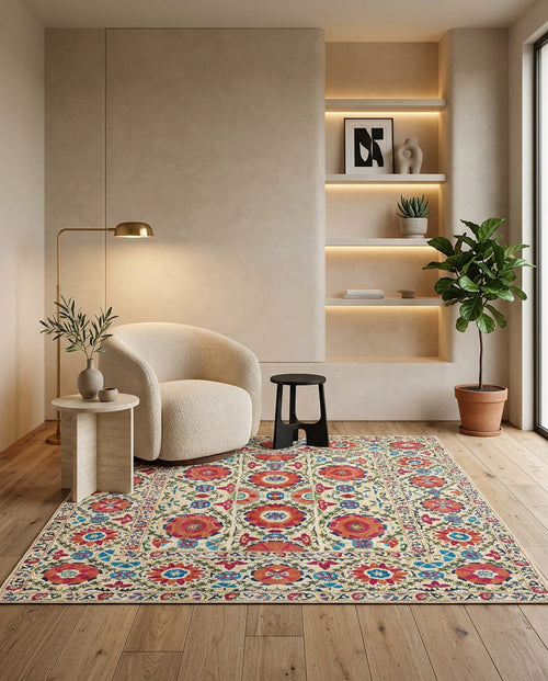 Load image 1 in gallery view. Orient Bloom - Washable Rug - JRN1029 (Custom Size)