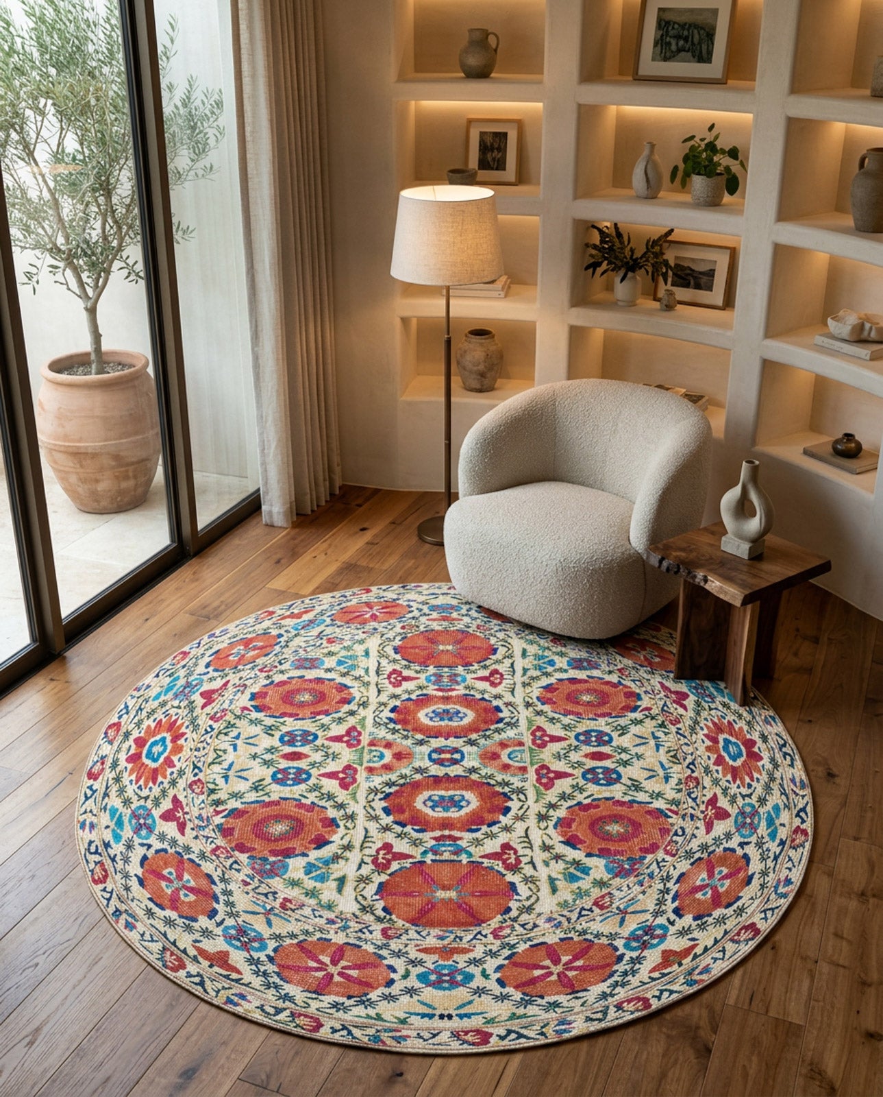 Orient Bloom - Washable Rug - JRN1029 (Custom Size)