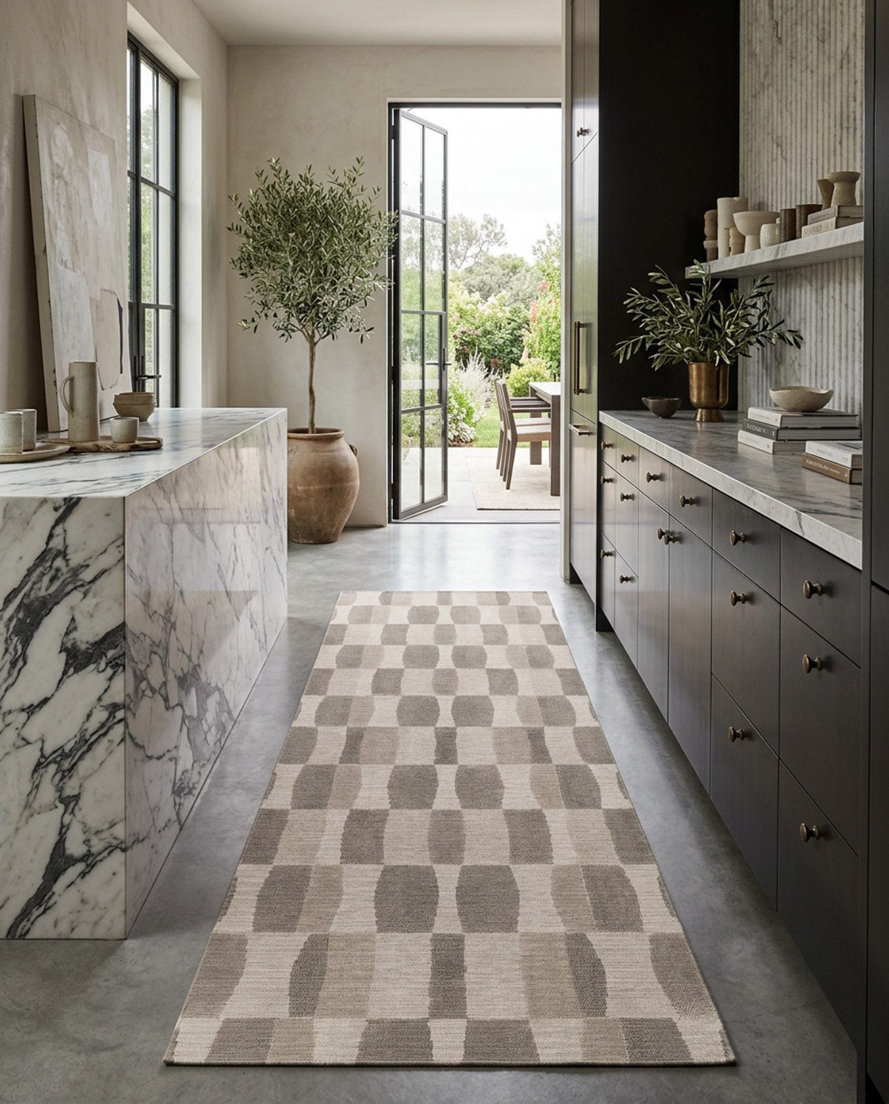 Pebble Tiles - Washable Rug - JR7008