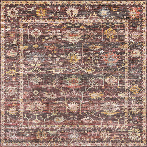 Load image 1 in gallery view. Plum Heritage - Washable Rug - JRN1045